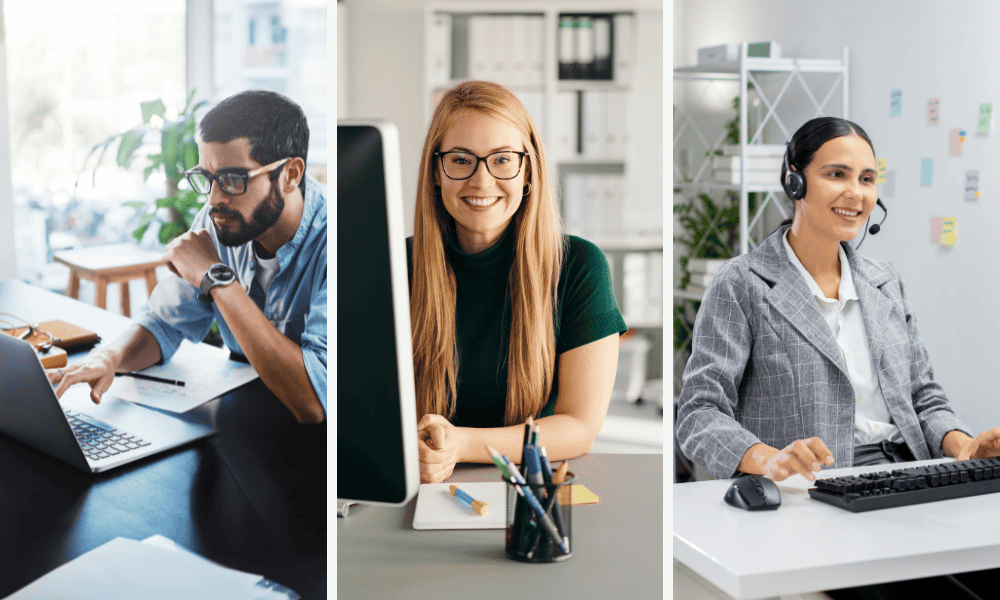 Administrative support specialists operating as a virtual admin assistant, virtual executive assistant, and online business manager